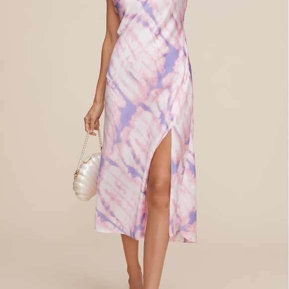 ASTR the label bias cut midi dress worn once. Cannot bundle this dress - Picture 4 of 6